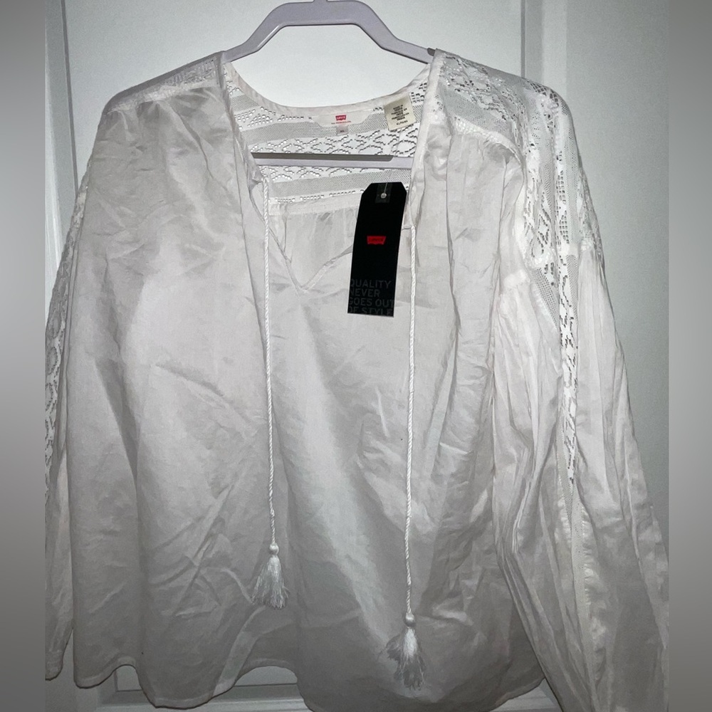 NWT Levi’s White Blouse XL